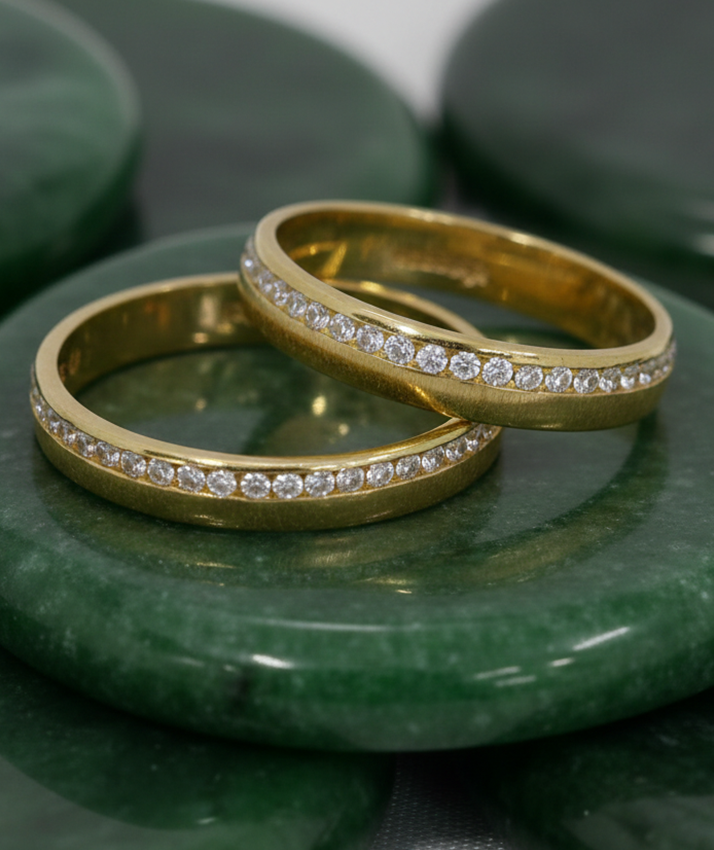 anillos en jade